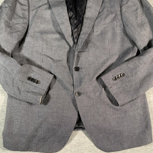 Rodd & Gunn Blazer‎ Mens 2XL Gray Sports Fit Woven Italy Linen Cotton Jacket - Picture 3 of 16
